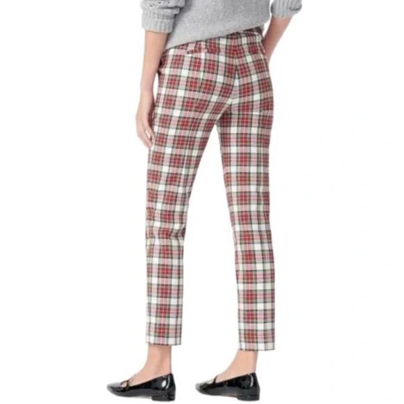 J. Crew Cameron Wool Pant in Snowy Stewart Tartan Plaid AT829 Size 6 - Picture 3 of 13